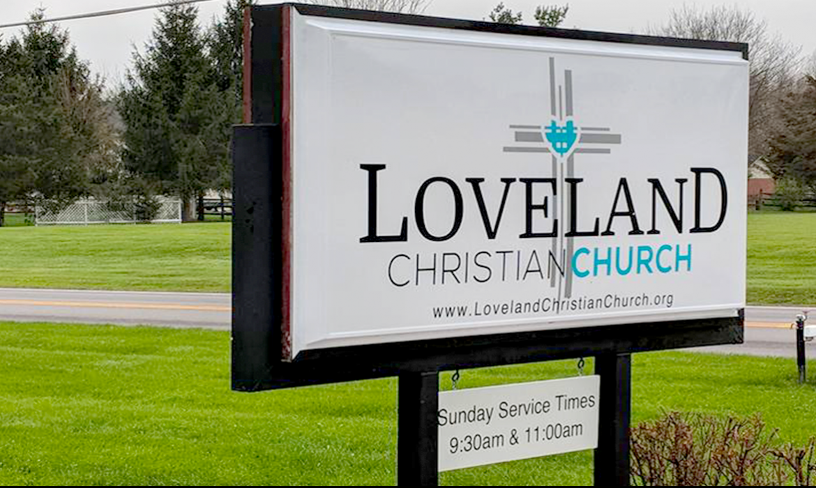Loveland Christian Church sign
